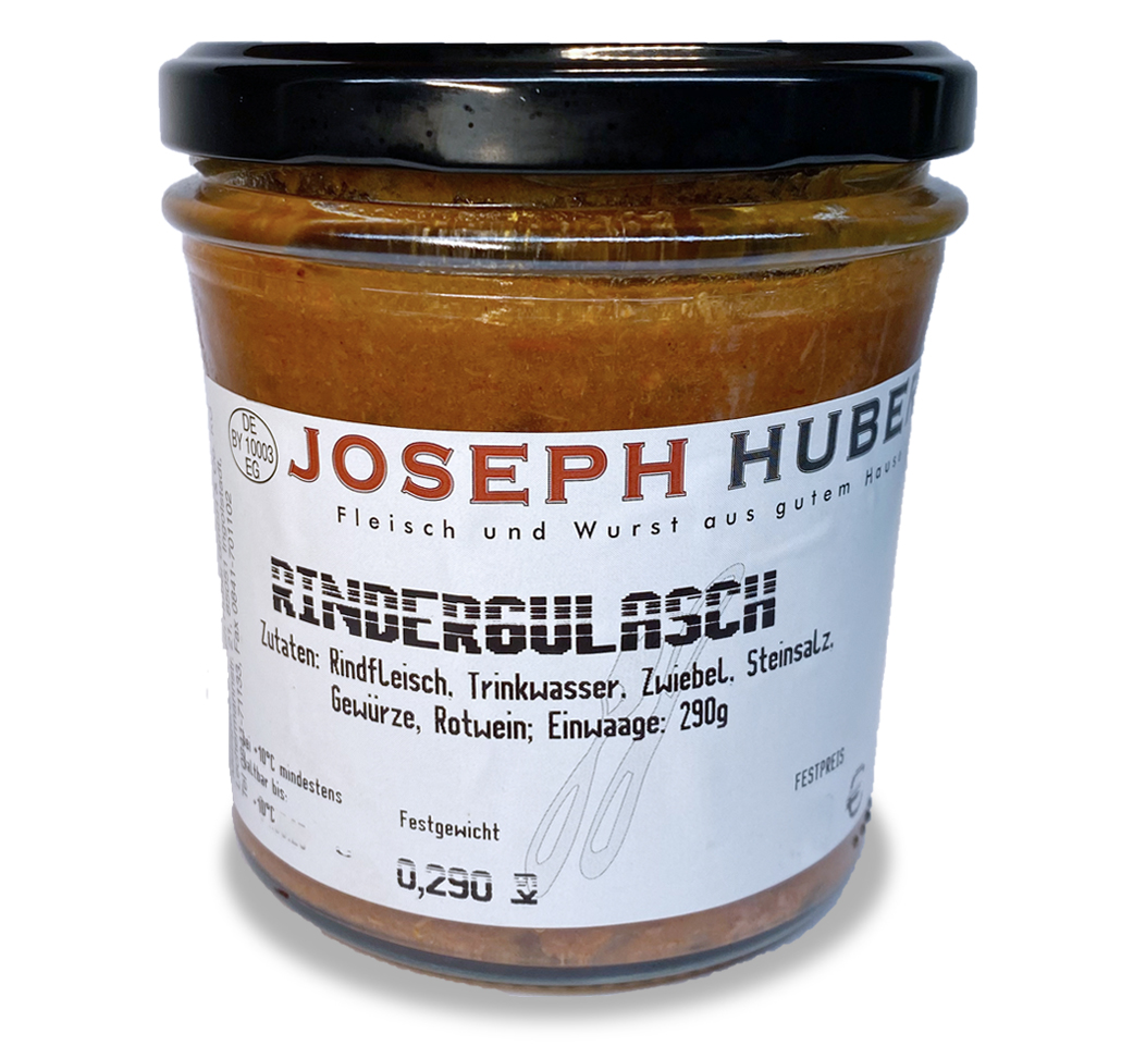 Rindergulasch im Glas 290 g