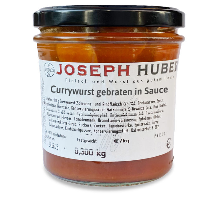 Currywurst im Glas