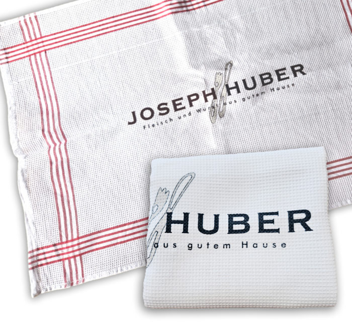 Geschirrtuch mit Logo